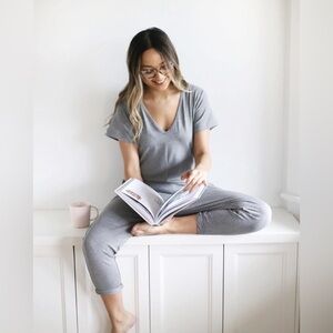 Smash + Tess Sunday Romper Gray